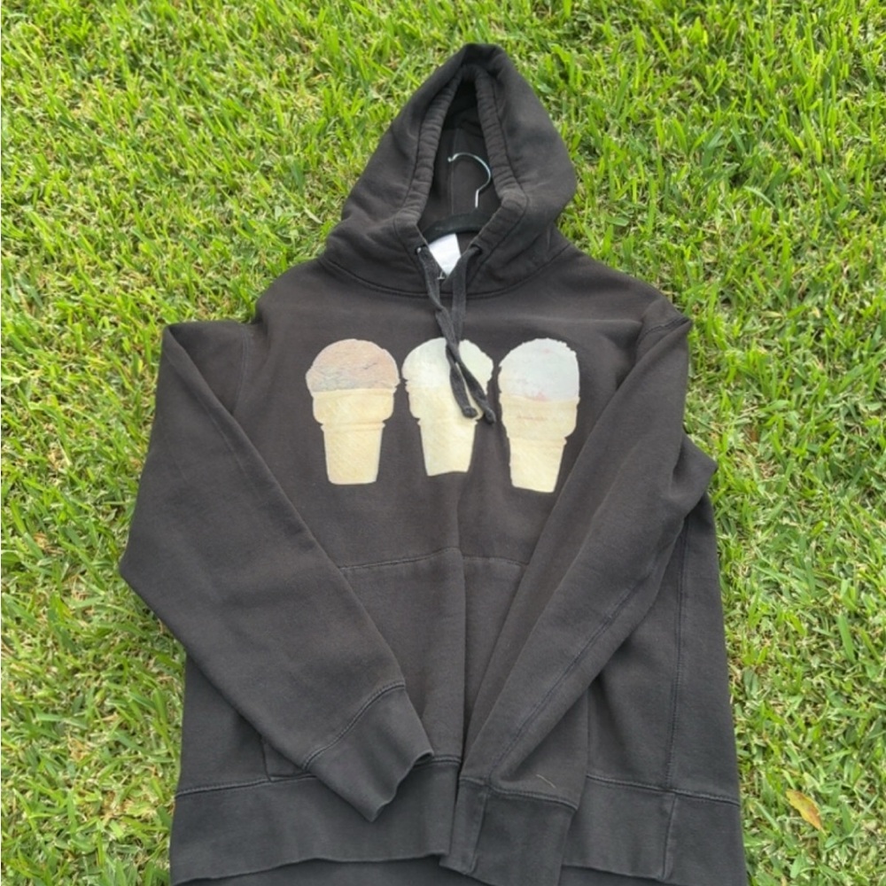 Black Ice Cream Graphic Hoodie